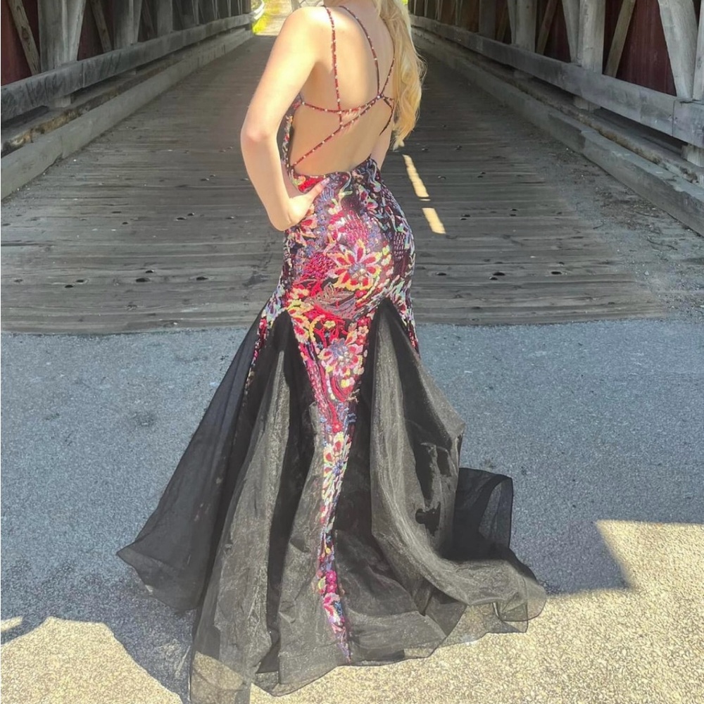 Elegant Multicolor prom dress
